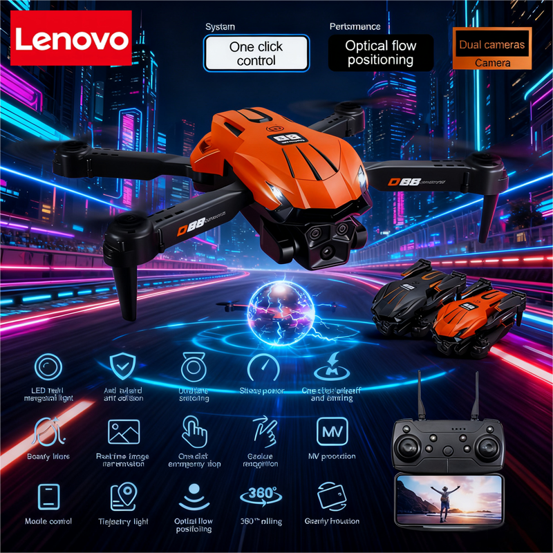 Lenovo D88 Drone 8K Aerial HD  - Drone Gimbal Mount reseña y precio