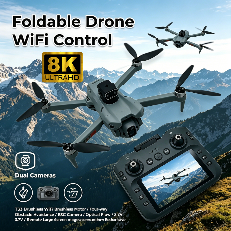 2026 New T33 RC Drone 8K Camer - Drone Gimbal 3 Axis reseña y precio