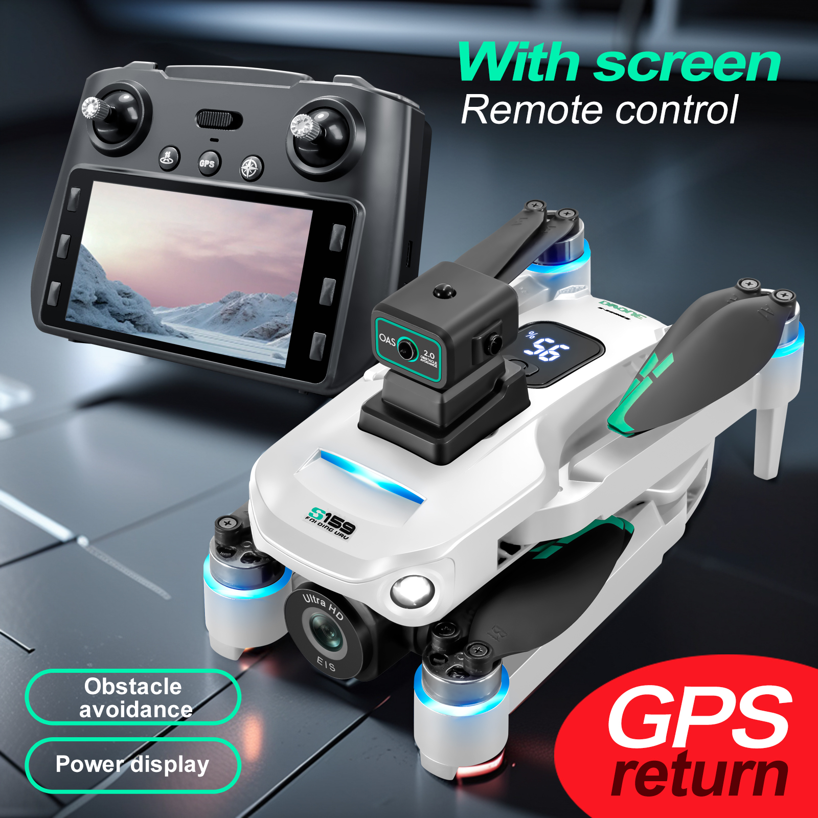 S159 GPS Drone 4K Profesional  - Drone Gimbal Brushless reseña y precio