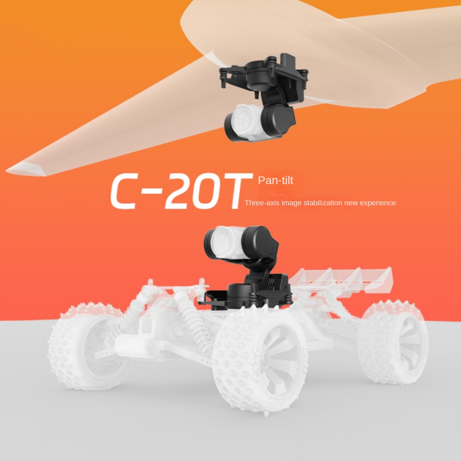 NCZOBOE  C-20T 3-Axis O4 FPV G - Drone Gimbal 3 Axis reseña y precio